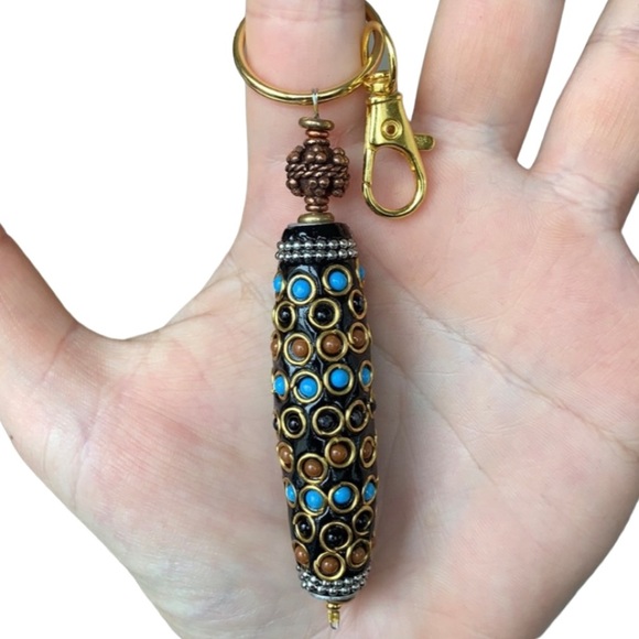luckijewels Accessories - Boho beaded handmade keychain